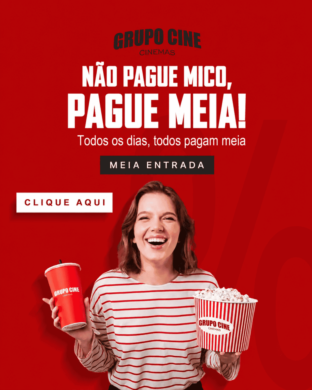 imagem banner Não Pague Mico, Pague Meia Todos os Dias